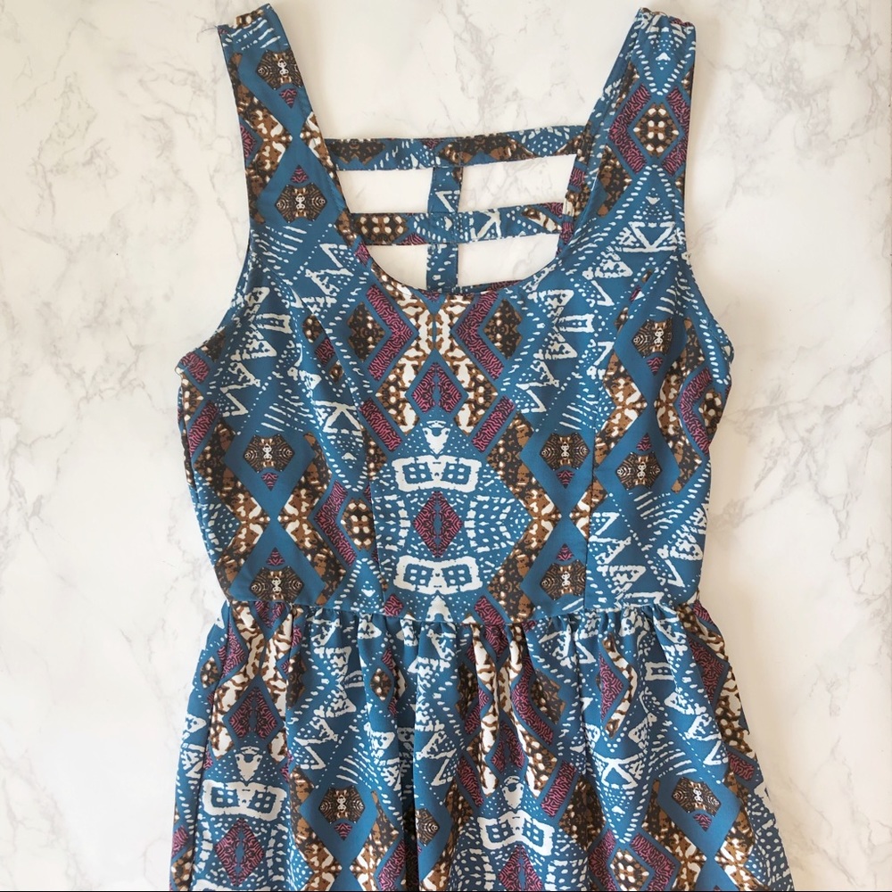 Ikat Fit And Flare Dress XS